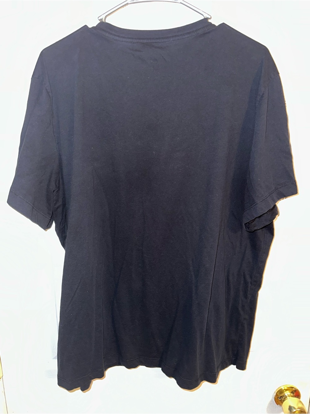 Nike Black Short Sleeve Dri-FIT Crew Tee with White Swoosh - Picture 3 of 3